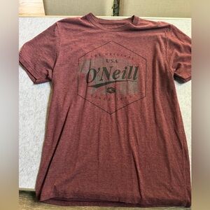 O'Neill Men's Burgundy Graphic Tee
